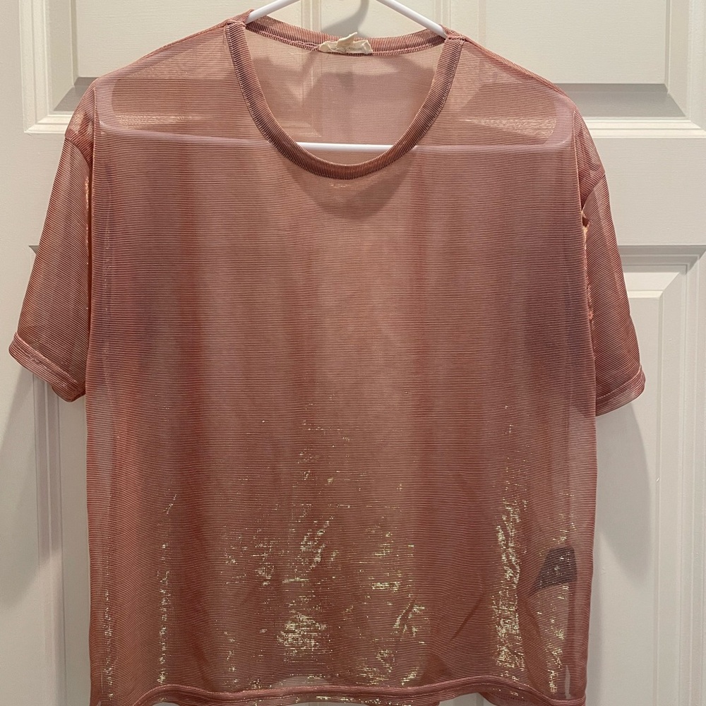 💚Sheer Pink Top from Urban Outfitters - Picture 2 of 2